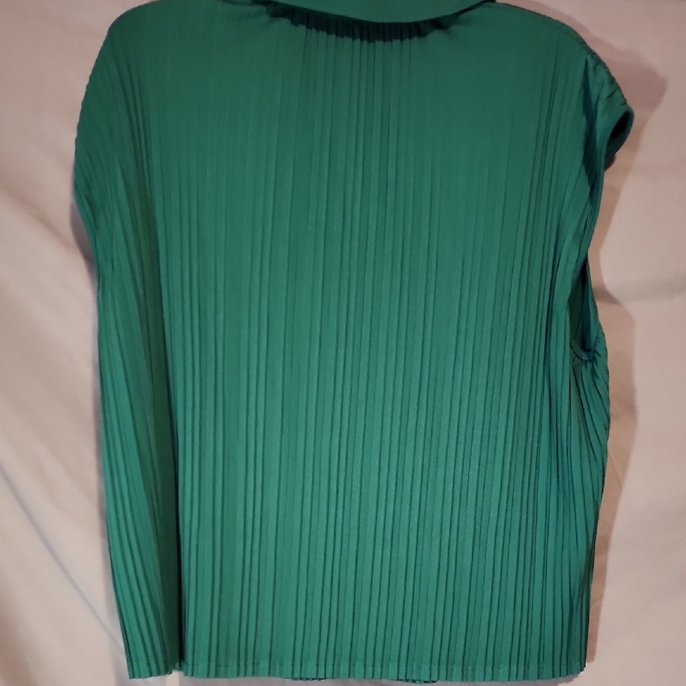 Adrianna Papell NWT Emerald Button Down Shirt - Picture 4 of 6